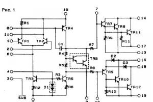 Vysokovýkonný vypínač na mikročipe STK4048II