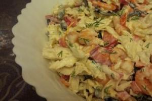 Simple and delicious salads with Chinese cabbage
